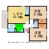 ジョイファミール 2LDKの間取り