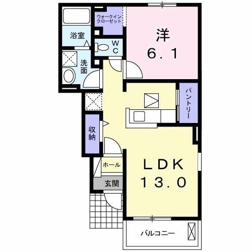 間取り図 フルール蘭Ａ・Ｂ