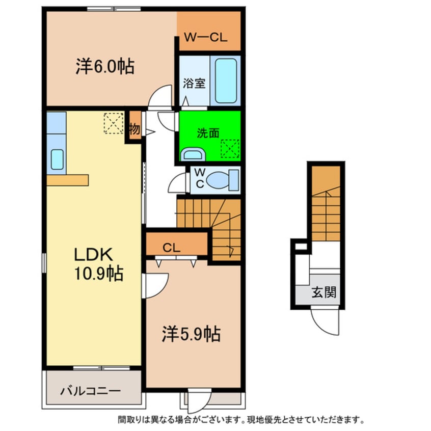 間取図 アンジェリカ・セカンド