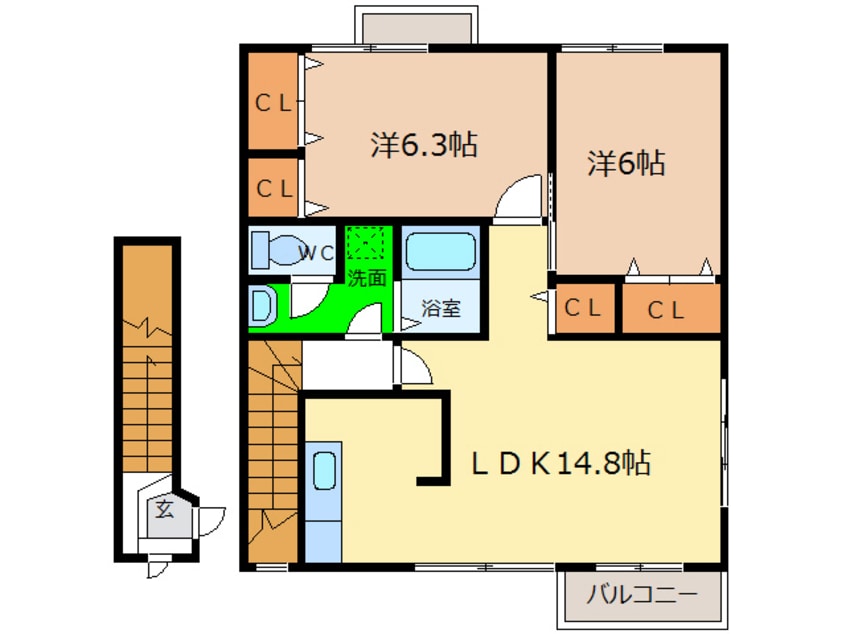 間取図 カサ　モデルナ　Ⅰ・Ⅱ