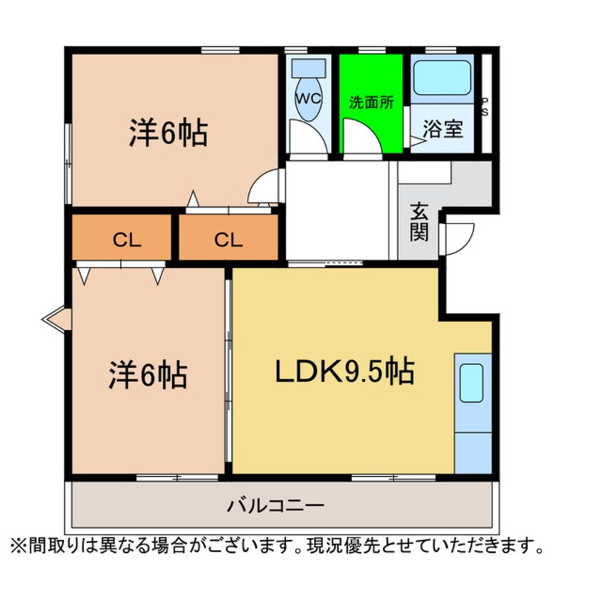 間取図 シャンゼリゼ壱番館