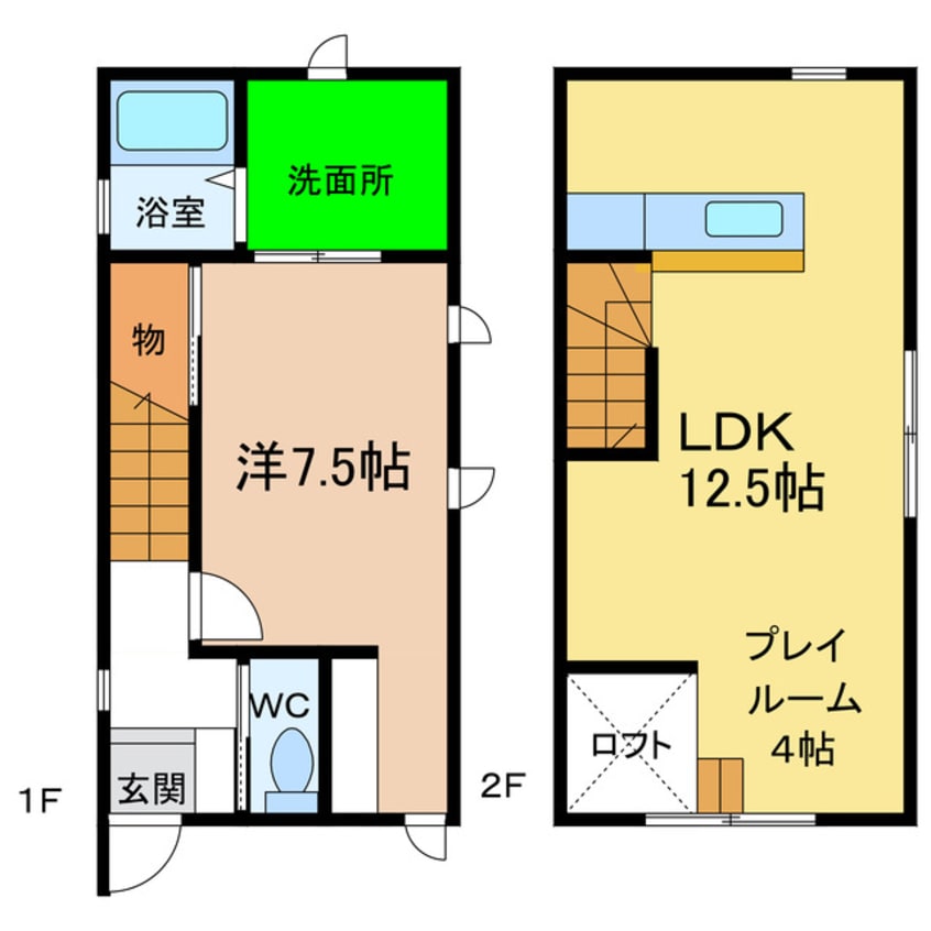 間取図 フィットタウン富岡