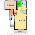 シャーメゾン霧ヶ峰の間取図