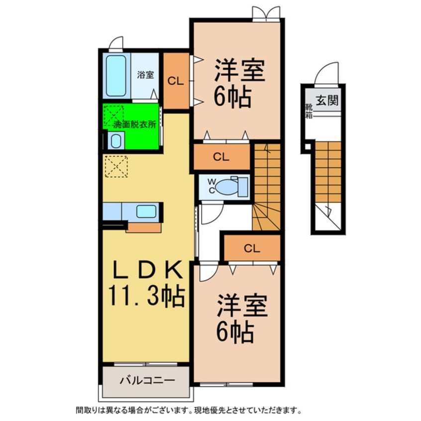 間取図 ティンバーハイツ