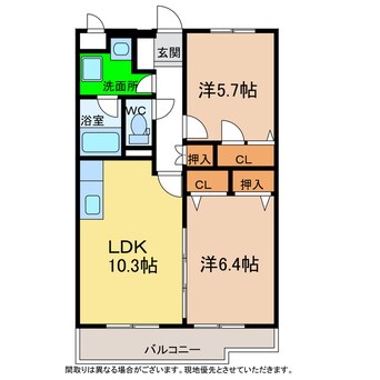 間取図 サウスコート