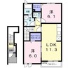 サンシャインＴ・Ｉ 2LDKの間取り