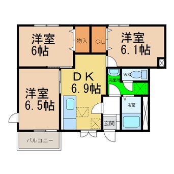 間取図 ハッピースクエアーⅢ