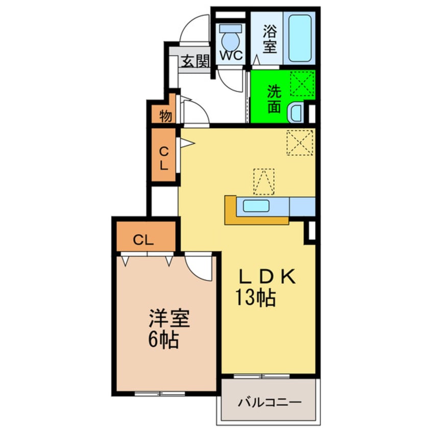 間取図 グリーンビレッジ