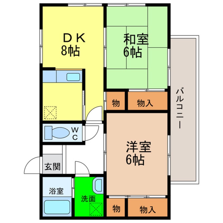 間取図 リバーサイド幸泉