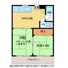 コーポ荒木 2DKの間取り