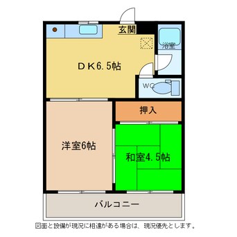 間取図 コーポ荒木