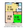 コーポ荒木 2DKの間取り