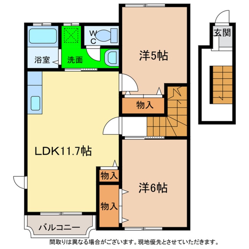 間取図 ソレイユ・ルヴァンA・B