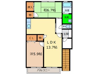 間取図 ダイヤモンドハイツ