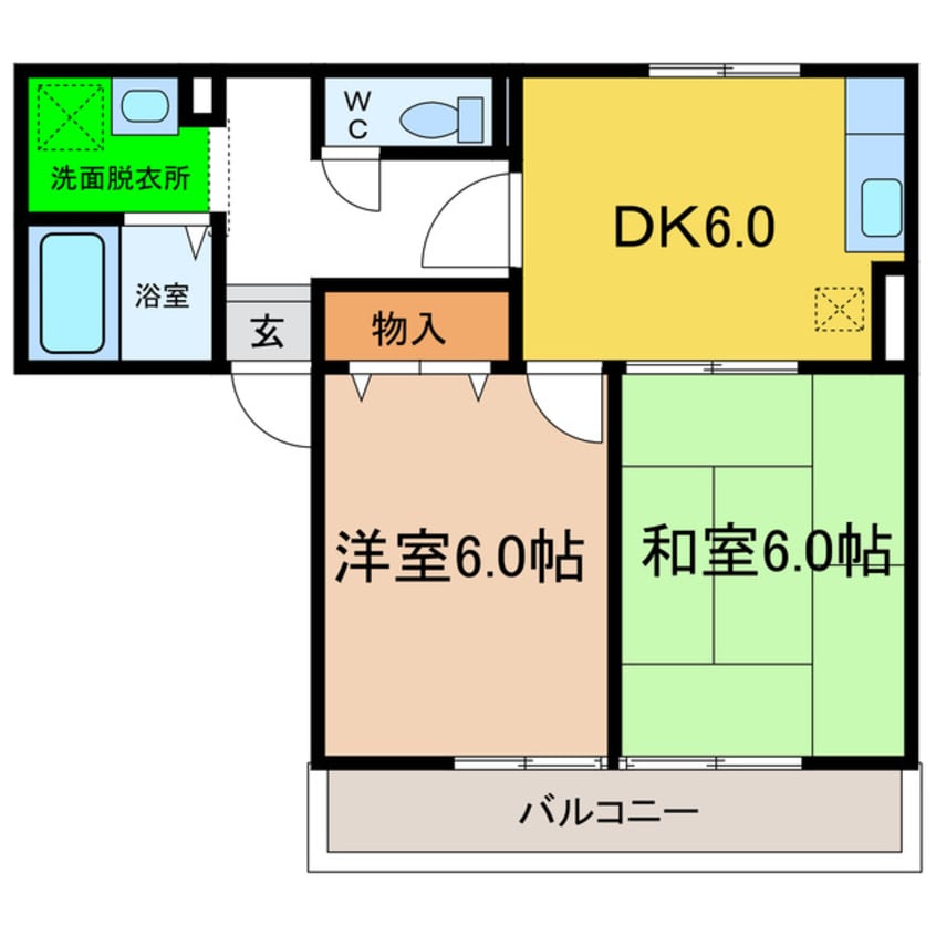 間取図 エスパシオ那賀川