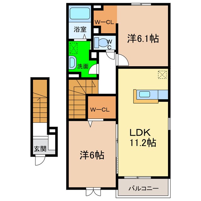 間取り図 アネッサＢ