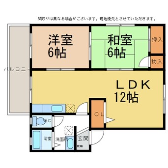 間取図 フレグランス広見Ｂ棟