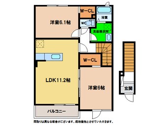 間取図 ホワイトローズＡ