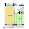 メゾン朝日 1LDKの間取り