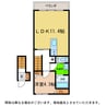 ピース・スクエア羽ノ浦Ａ 1LDKの間取り