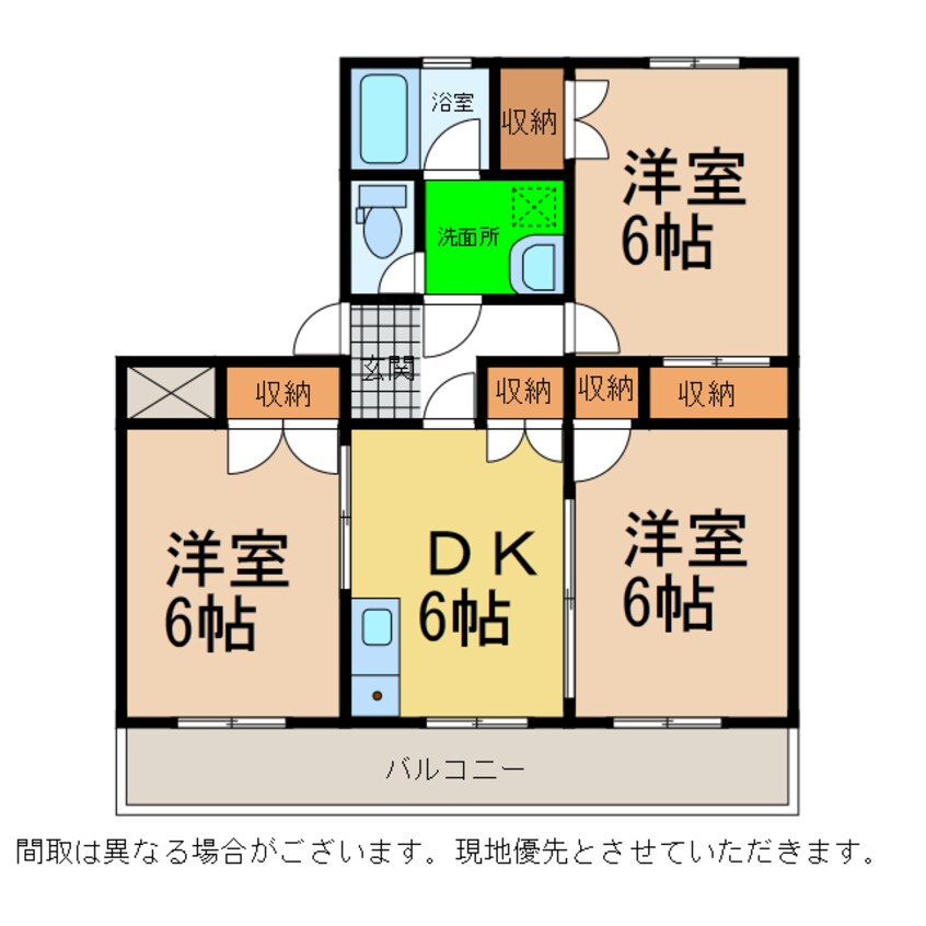 間取図 フリーデン