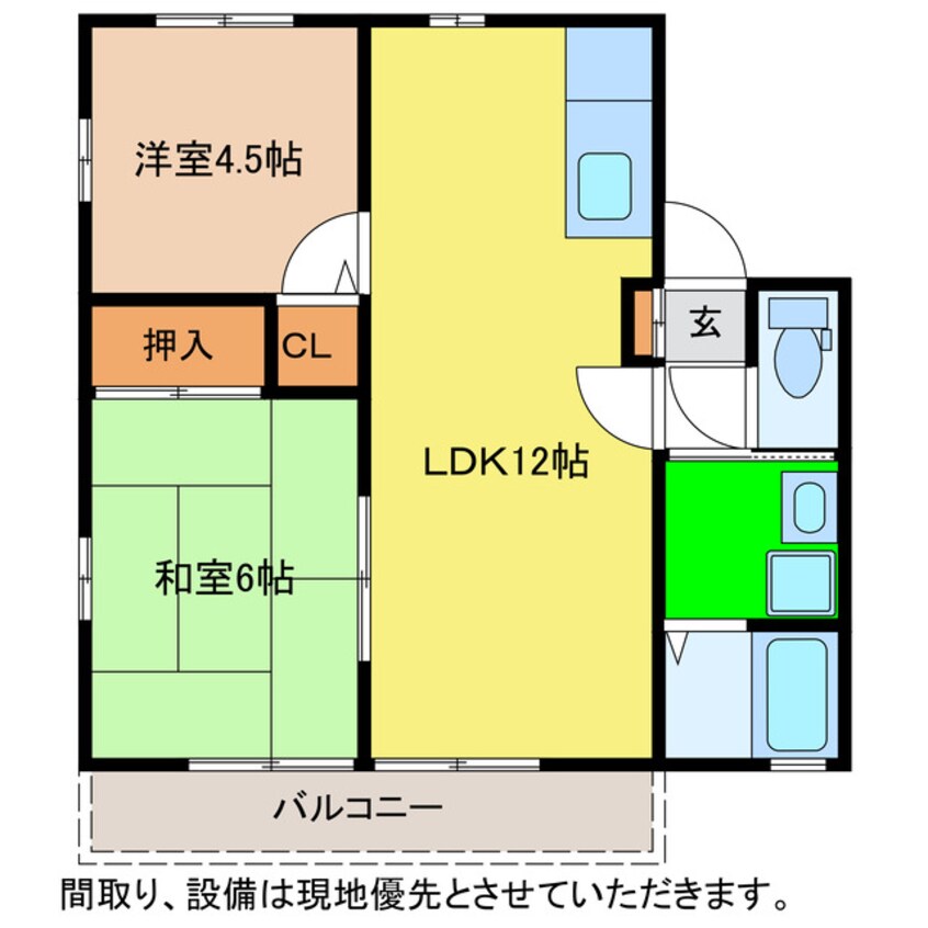 間取図 レトア三軒屋