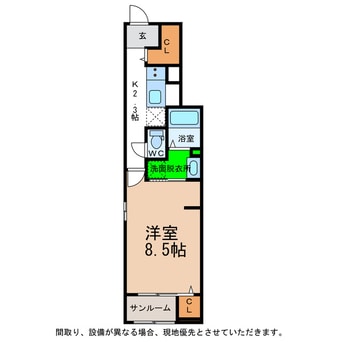 間取図 カントリーサイド