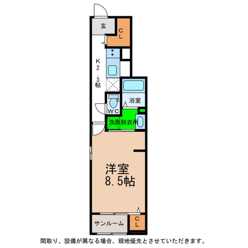 間取図 カントリーサイド