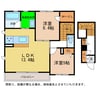 シャーメゾンシエル 2LDKの間取り