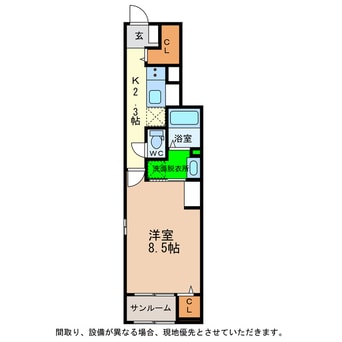 間取図 ライトブレスＣ・Ｄ