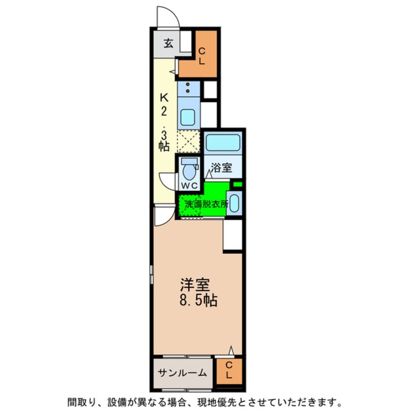 間取図 ライトブレスＣ・Ｄ