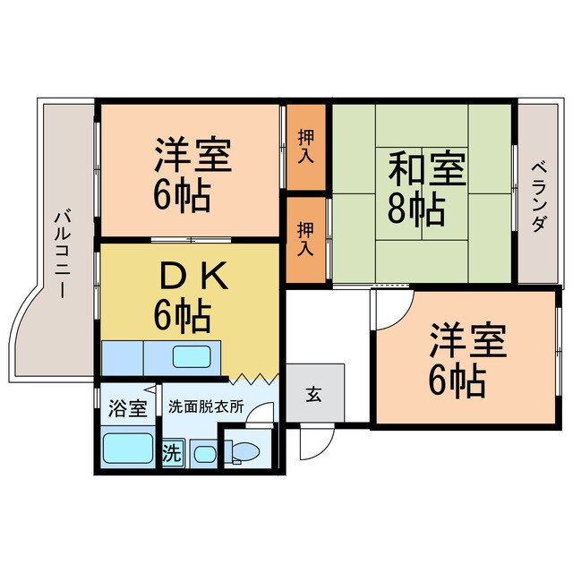 間取り図 第3眉山マンション
