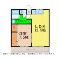 川渕マンションの間取図