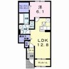 ベルデ日の峰 1LDKの間取り