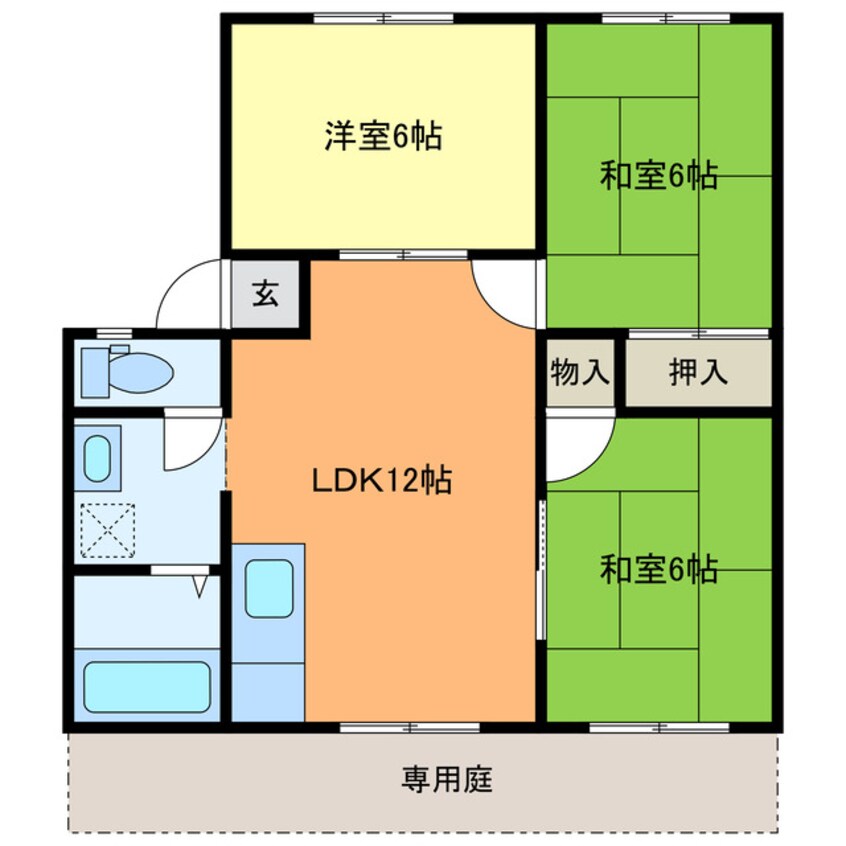 間取図 サンライフダックC