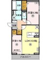 シャリテ 2LDKの間取り