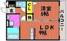 セジュール西川原 1LDKの間取り