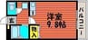 アーバンコーポ黒住 1Rの間取り