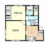 岡崎ビル 2Kの間取り