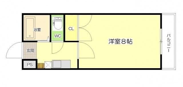 間取り図 サンハイツ岡大Ⅱ