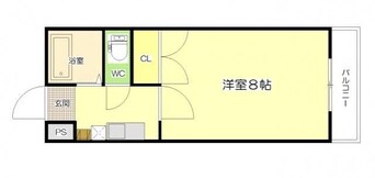 間取図 サンハイツ岡大Ⅱ