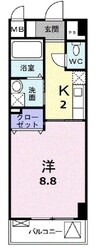 ネオ・ブリーズ 1Kの間取り