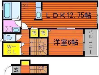 間取図 クラウンフィールドＮ　Ｃ