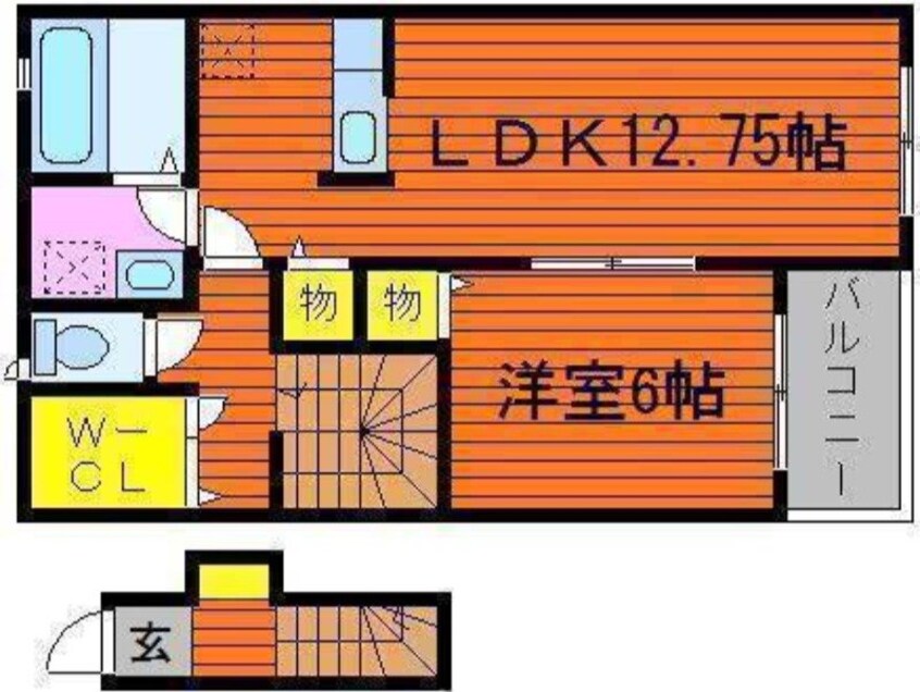 間取図 クラウンフィールドＮ　Ｃ
