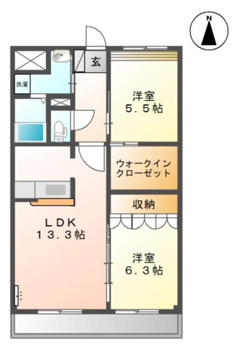 間取図 プラッツ・ユーⅠ