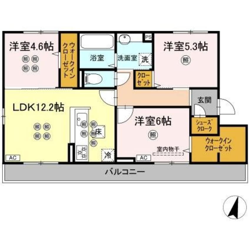 間取図 BLISS COURT Ⅱ