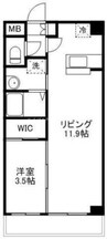 will Do岡山駅西口 1LDKの間取り