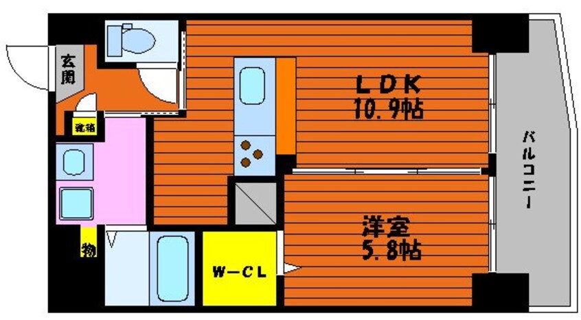 間取図 アリビオ高柳