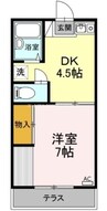 エルマンション 1DKの間取り