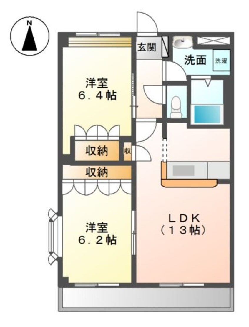 間取図 ヴェルドミール豊浜